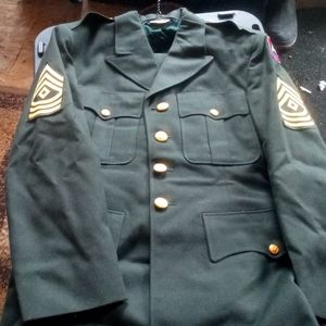 Military suit with pants